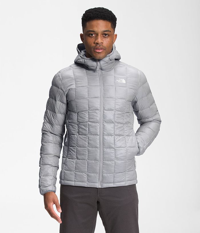 The North Face Puffer Jacket ThermoBall™ Eco Hoodie Grey - Mens - Thailand BQJWN-4396